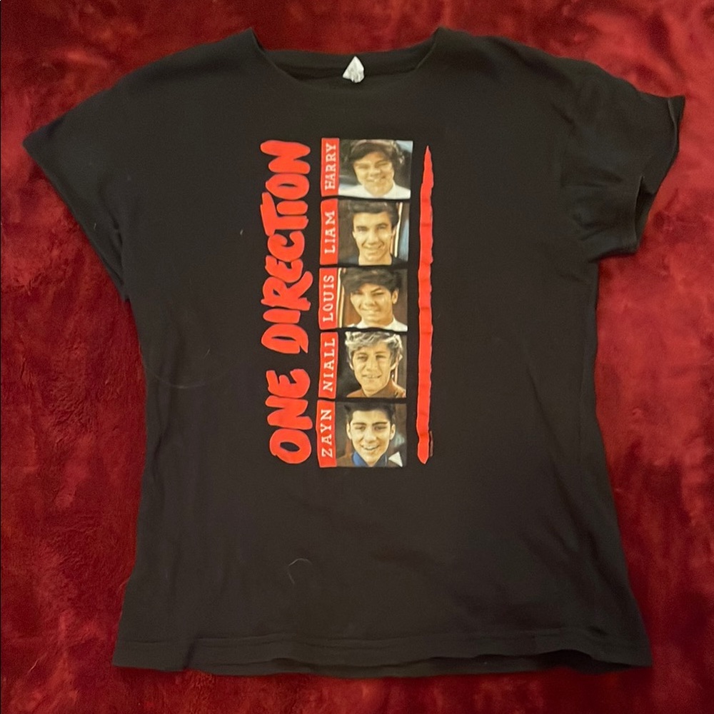 Black One Direction Graphic T-Shirt